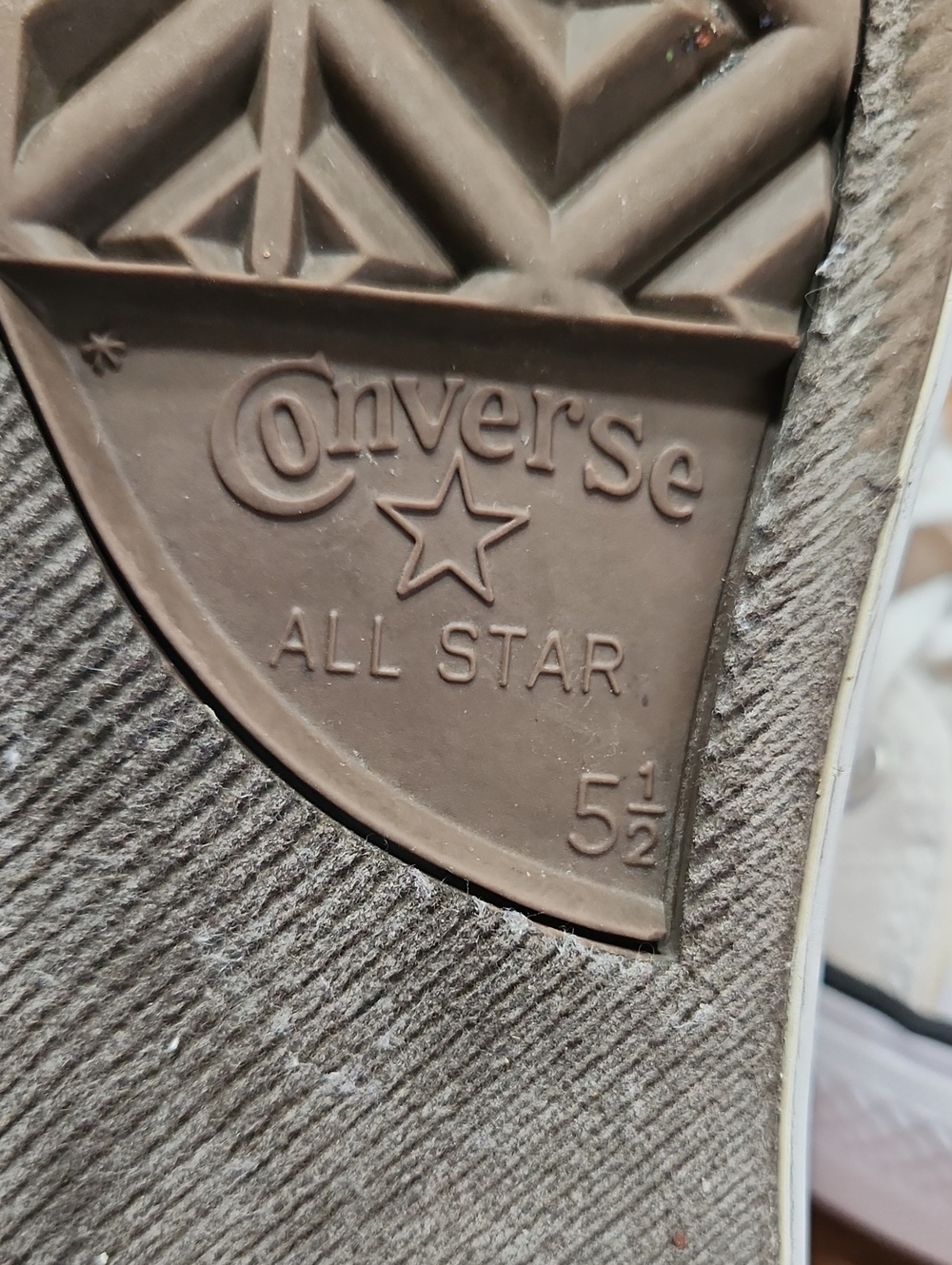 Converse White All Star Hi Top Sneakers Size 7.5 - Picture 9 of 12